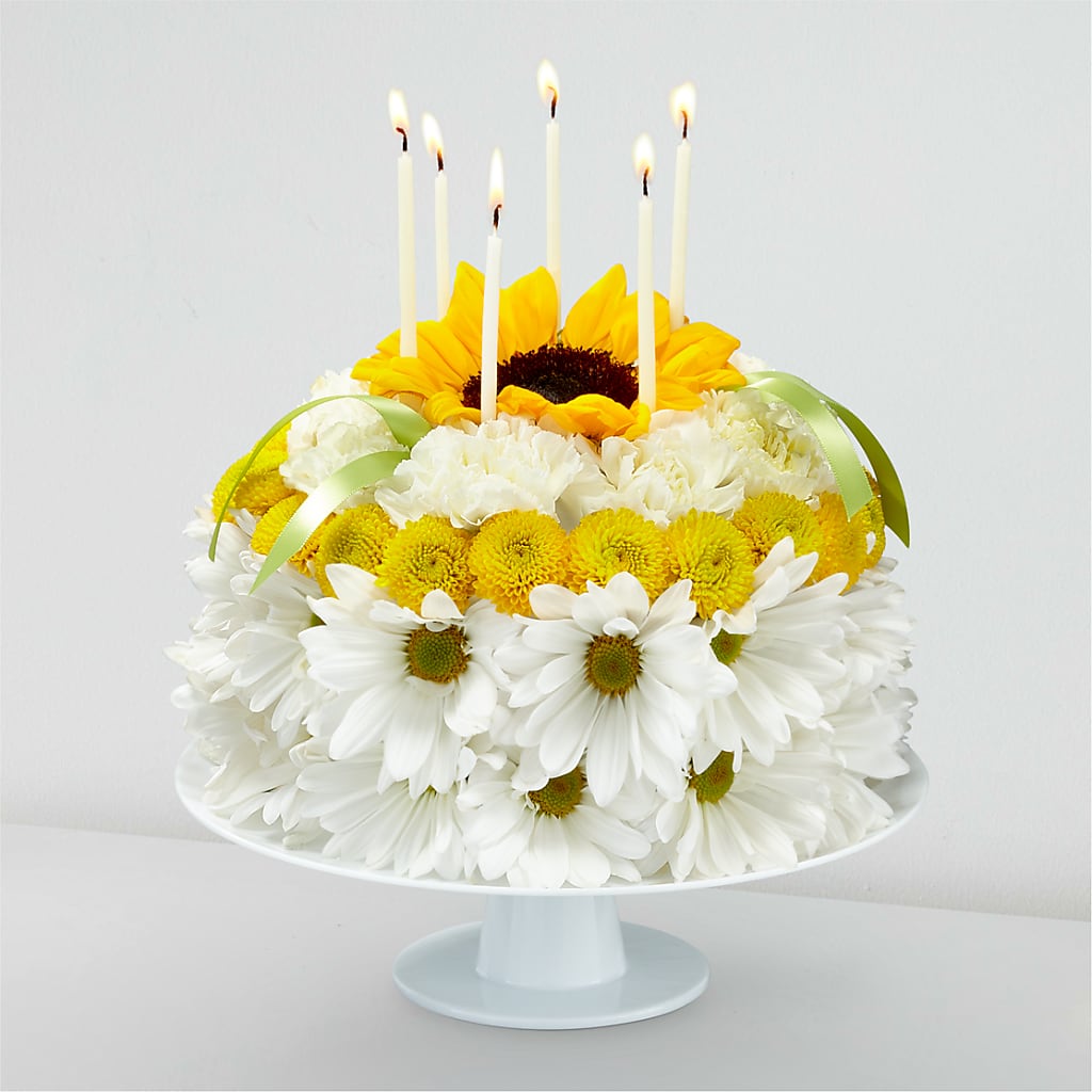 Birthday Smiles Floral Cake – HILL'S FLOWERS AND EVENTS, San Jose CA