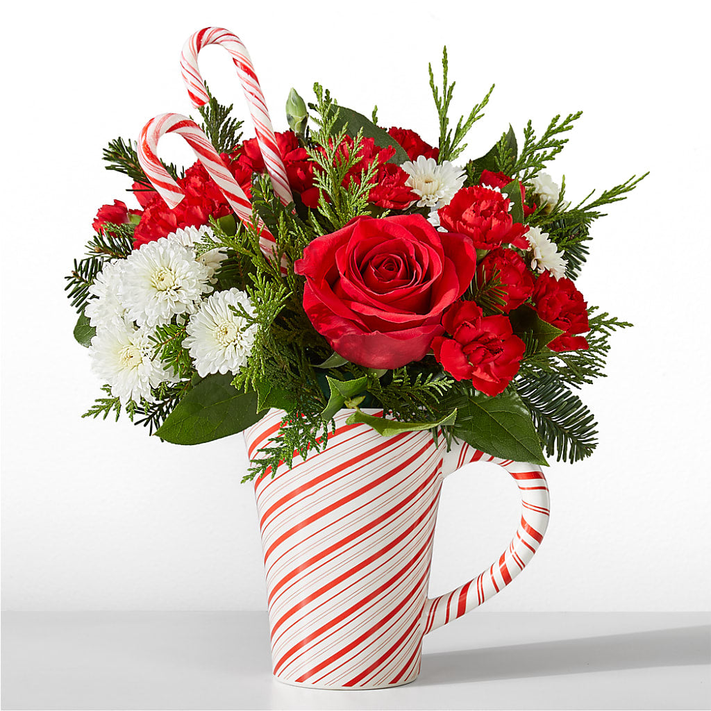 Peppermint Swirl Mug – HILL'S FLOWERS AND EVENTS, San Jose CA