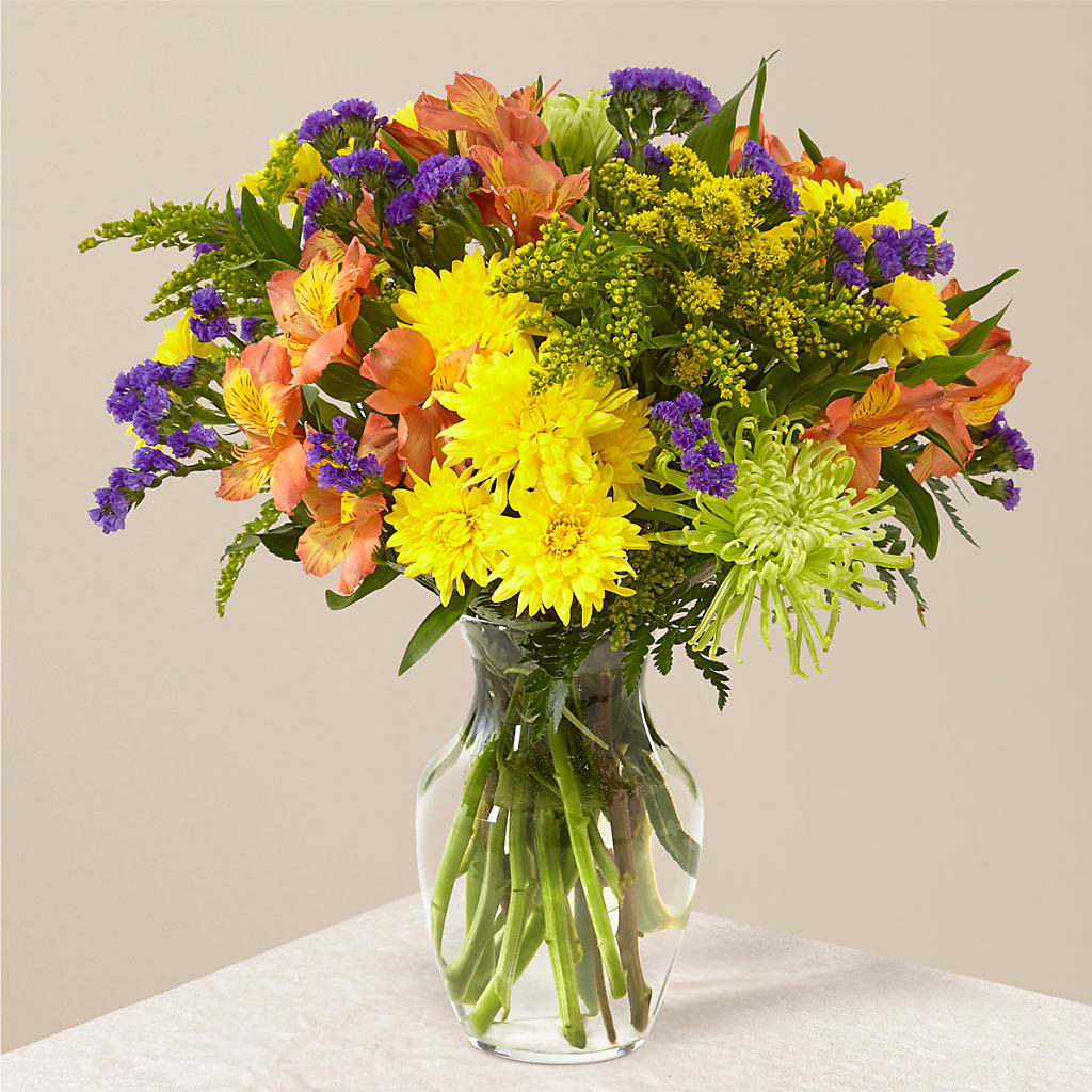 Marmalade Skies Bouquet – HILL'S FLOWERS AND EVENTS, San Jose CA