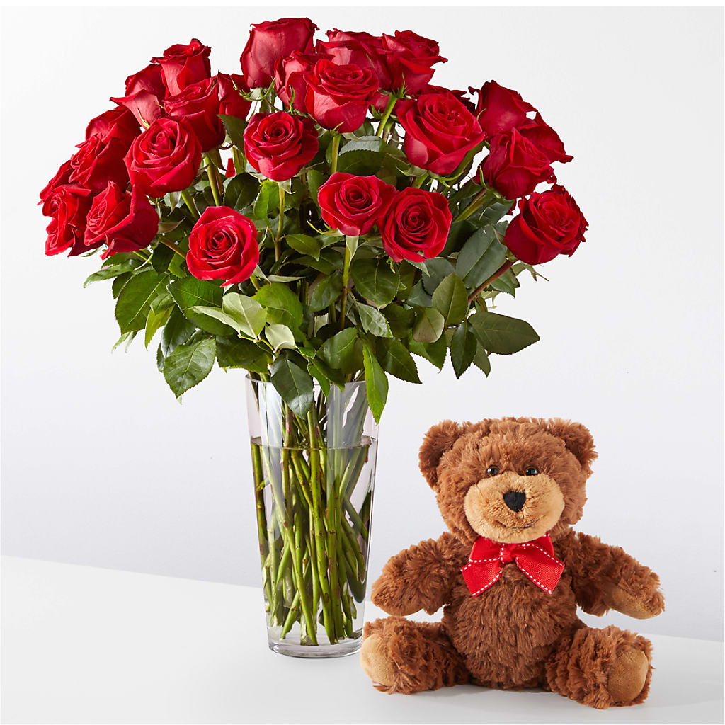 Romantic Long Stem Red Rose Bouquet Bundles – HILL'S FLOWERS AND EVENTS, San Jose CA