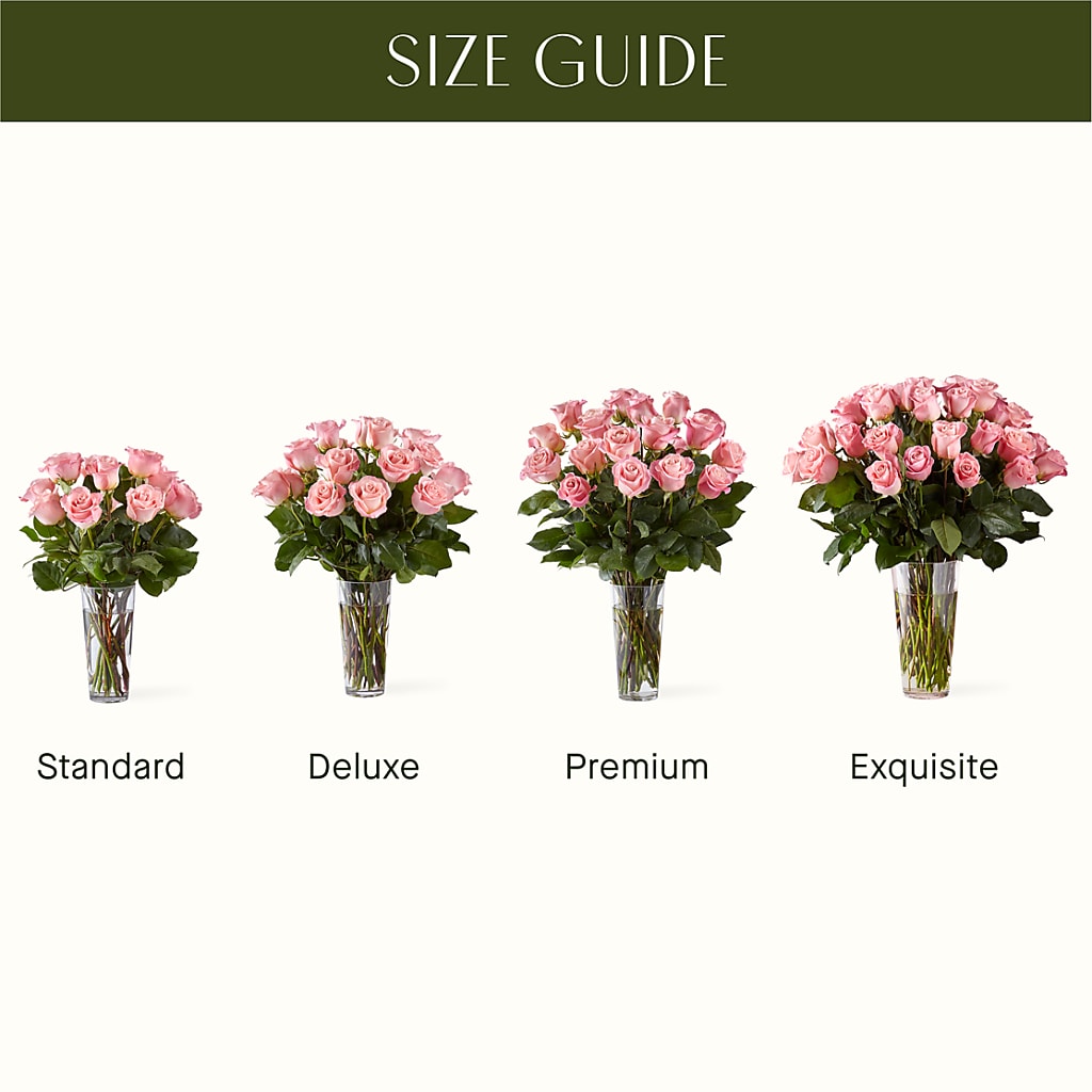 Long Stem Pink Rose Bouquet – HILL'S FLOWERS AND EVENTS, San Jose CA