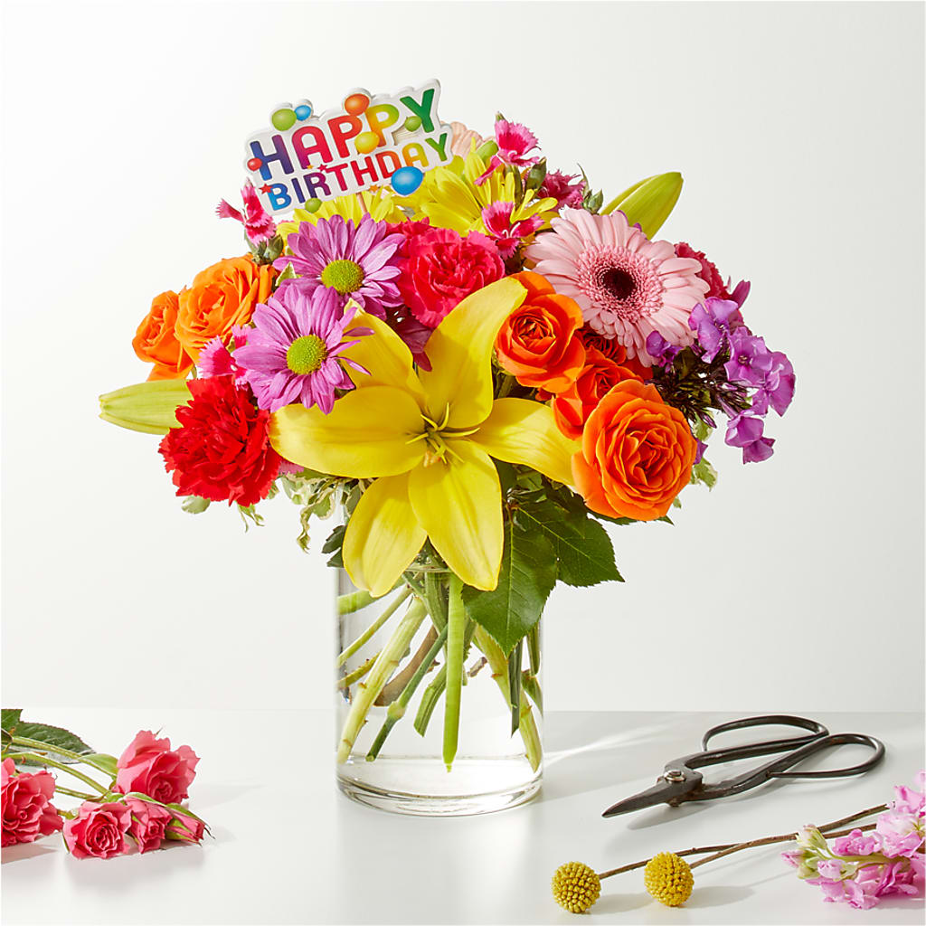 Cue the Confetti - A Florist Original – HILL'S FLOWERS AND EVENTS, San Jose CA