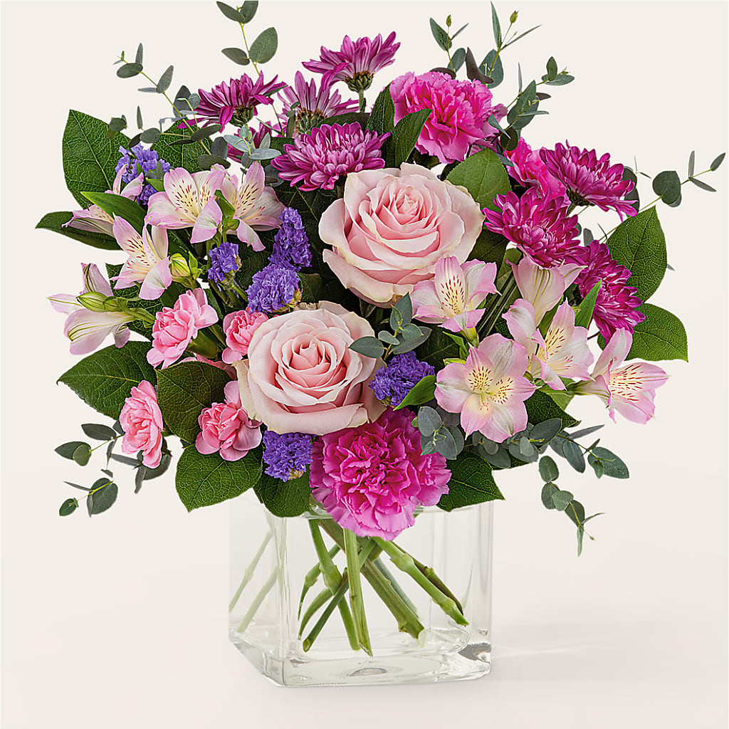 Rosy Radiance Bouquet – HILL'S FLOWERS AND EVENTS, San Jose CA