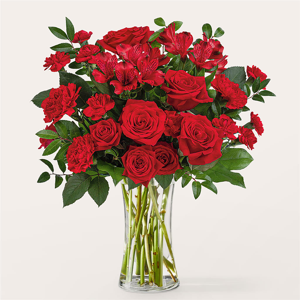 Brilliant Ruby Bouquet – HILL'S FLOWERS AND EVENTS, San Jose CA