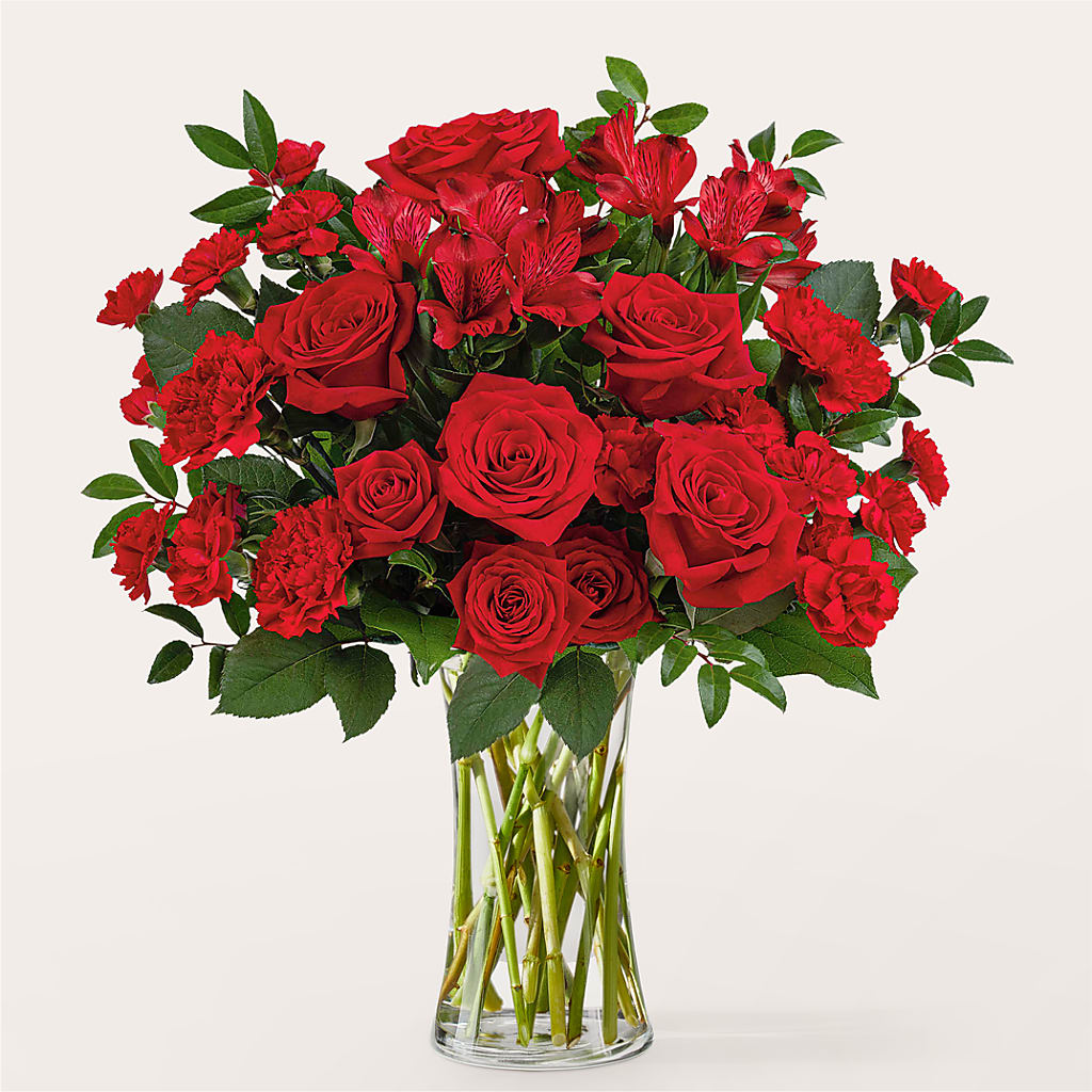 Brilliant Ruby Bouquet – HILL'S FLOWERS AND EVENTS, San Jose CA