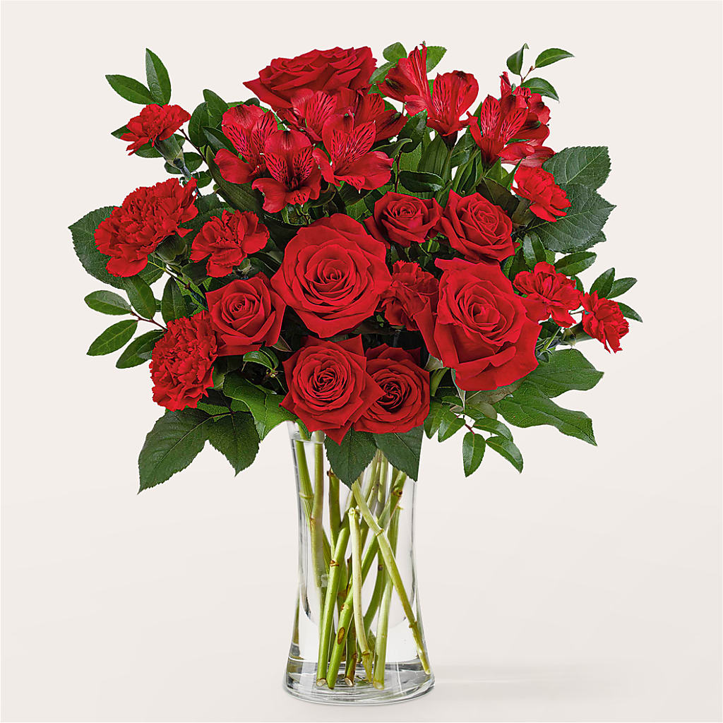 Brilliant Ruby Bouquet – HILL'S FLOWERS AND EVENTS, San Jose CA
