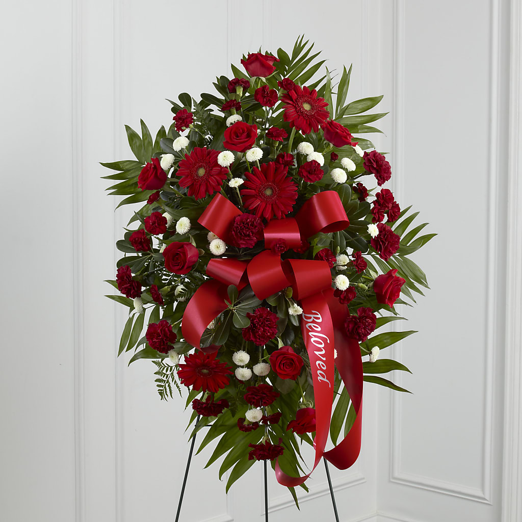 Treasured Memories Standing Spray – HILL'S FLOWERS AND EVENTS, San Jose CA