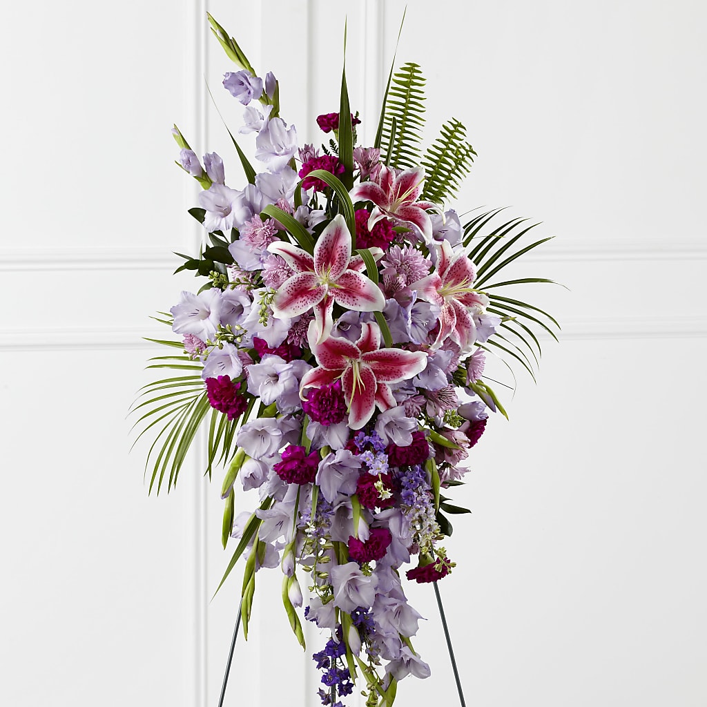 Tender Touch Standing Spray – HILL'S FLOWERS AND EVENTS, San Jose CA
