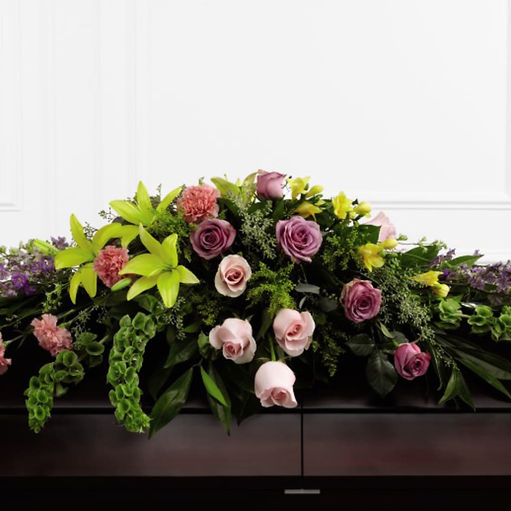 Forever Beloved Casket Spray – HILL'S FLOWERS AND EVENTS, San Jose CA