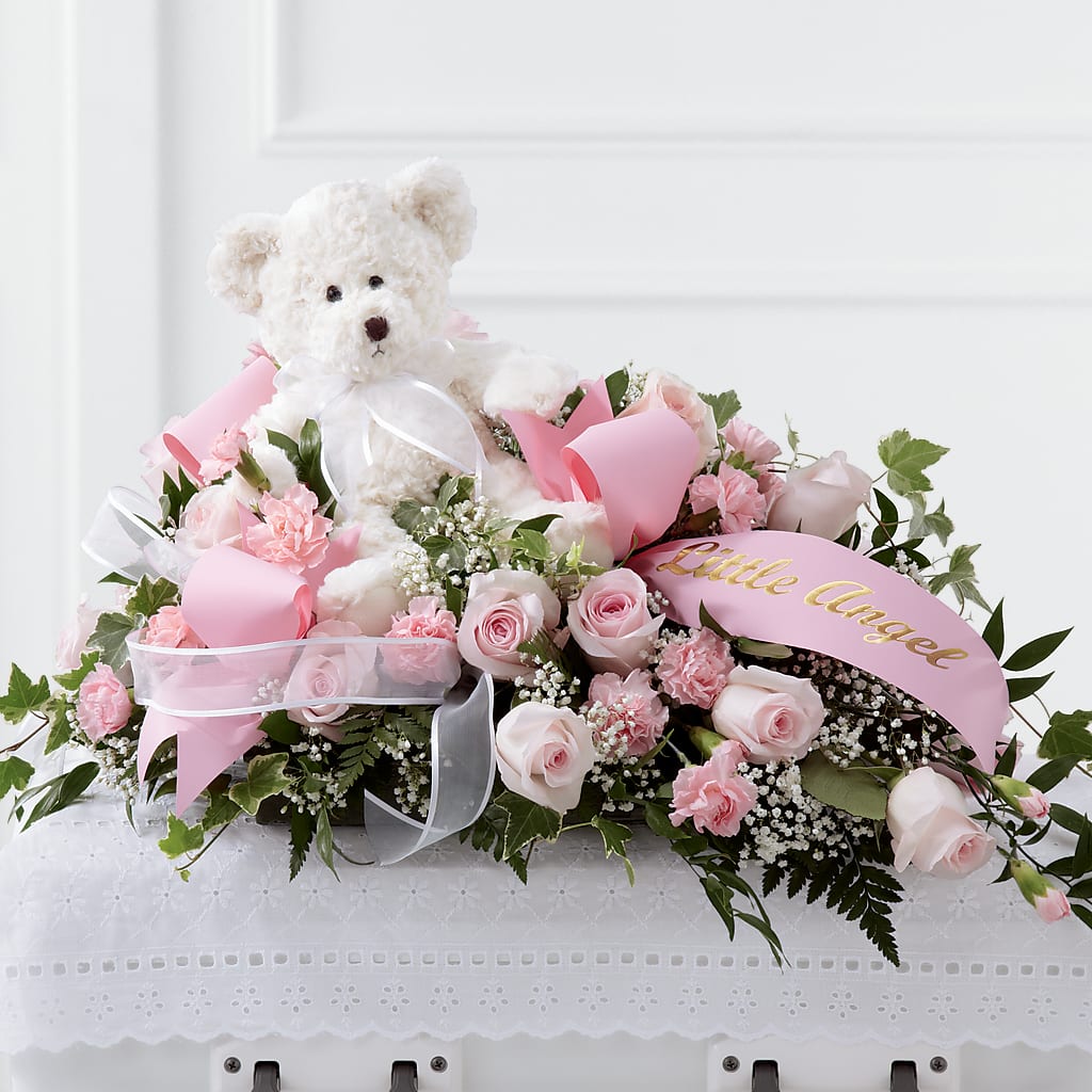 Touch of Sympathy Casket Spray – HILL'S FLOWERS AND EVENTS, San Jose CA