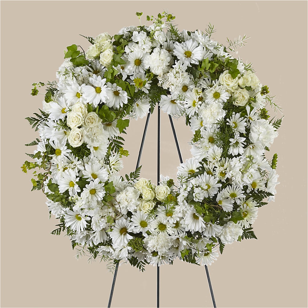 Faithful Wishes Wreath – HILL'S FLOWERS AND EVENTS, San Jose CA