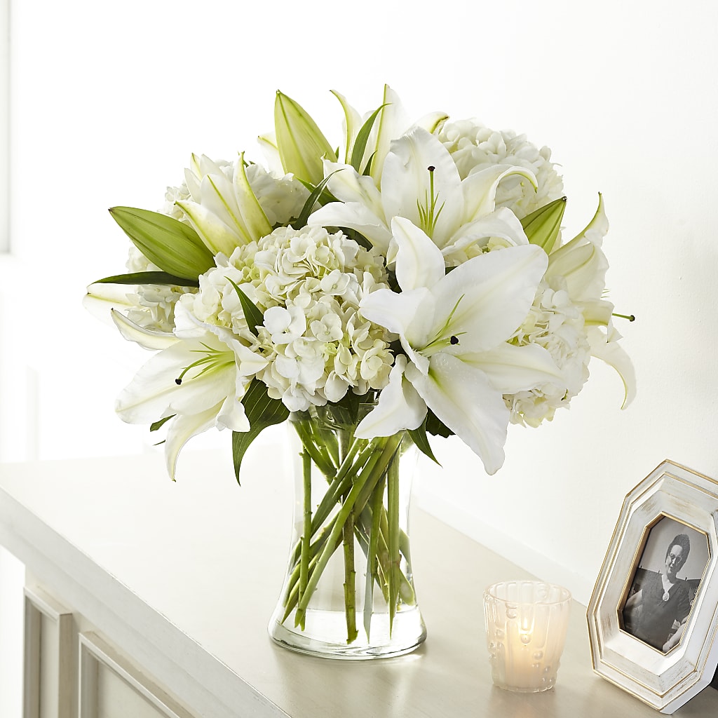Compassionate Lily Bouquet – HILL'S FLOWERS AND EVENTS, San Jose CA