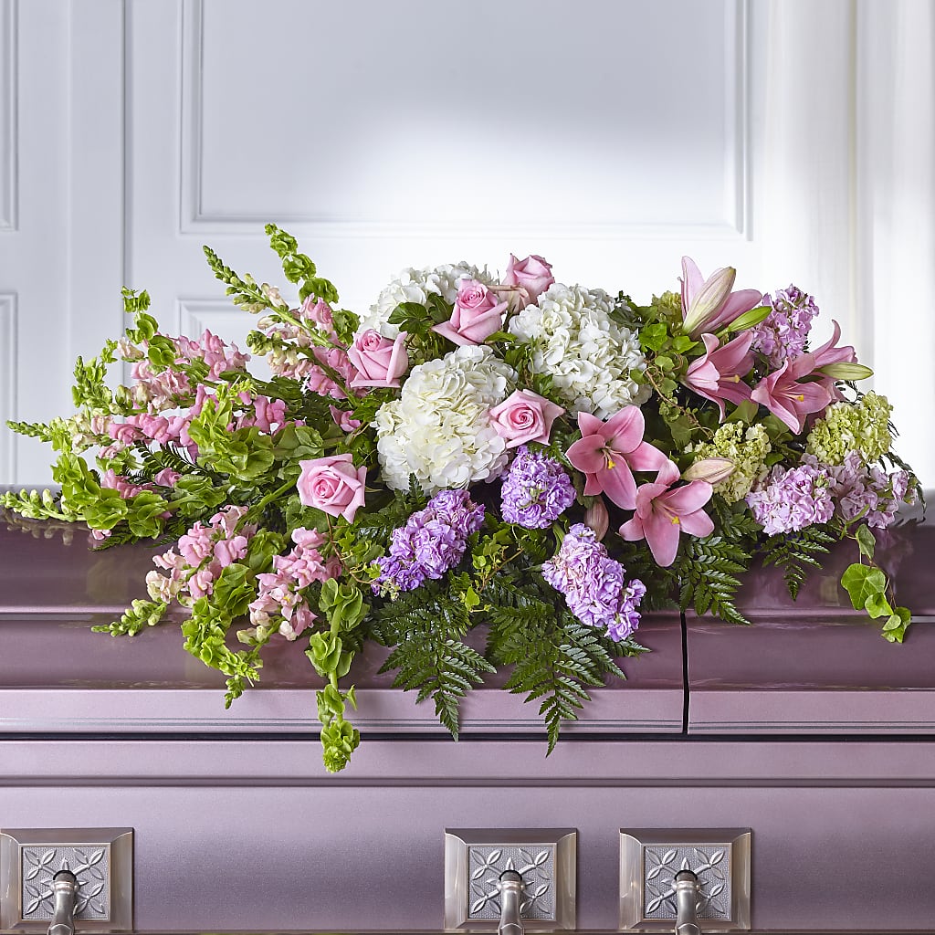 Life's Gratitude Casket Spray – HILL'S FLOWERS AND EVENTS, San Jose CA