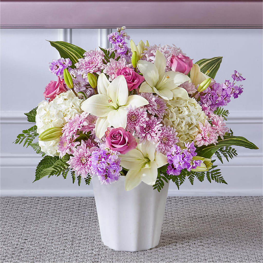 Heaven Sent Floor Basket – HILL'S FLOWERS AND EVENTS, San Jose CA