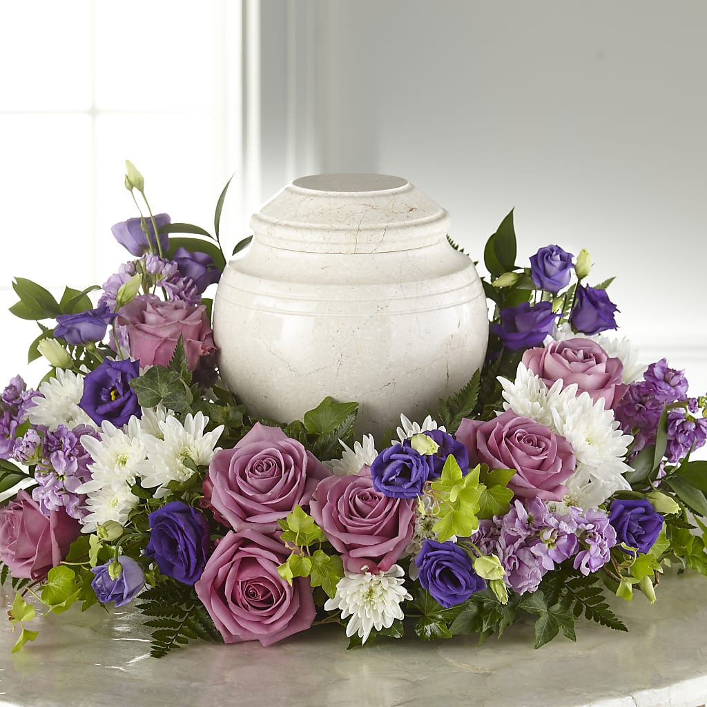 Blooming Sympathy Cremation Adornment – HILL'S FLOWERS AND EVENTS, San Jose CA