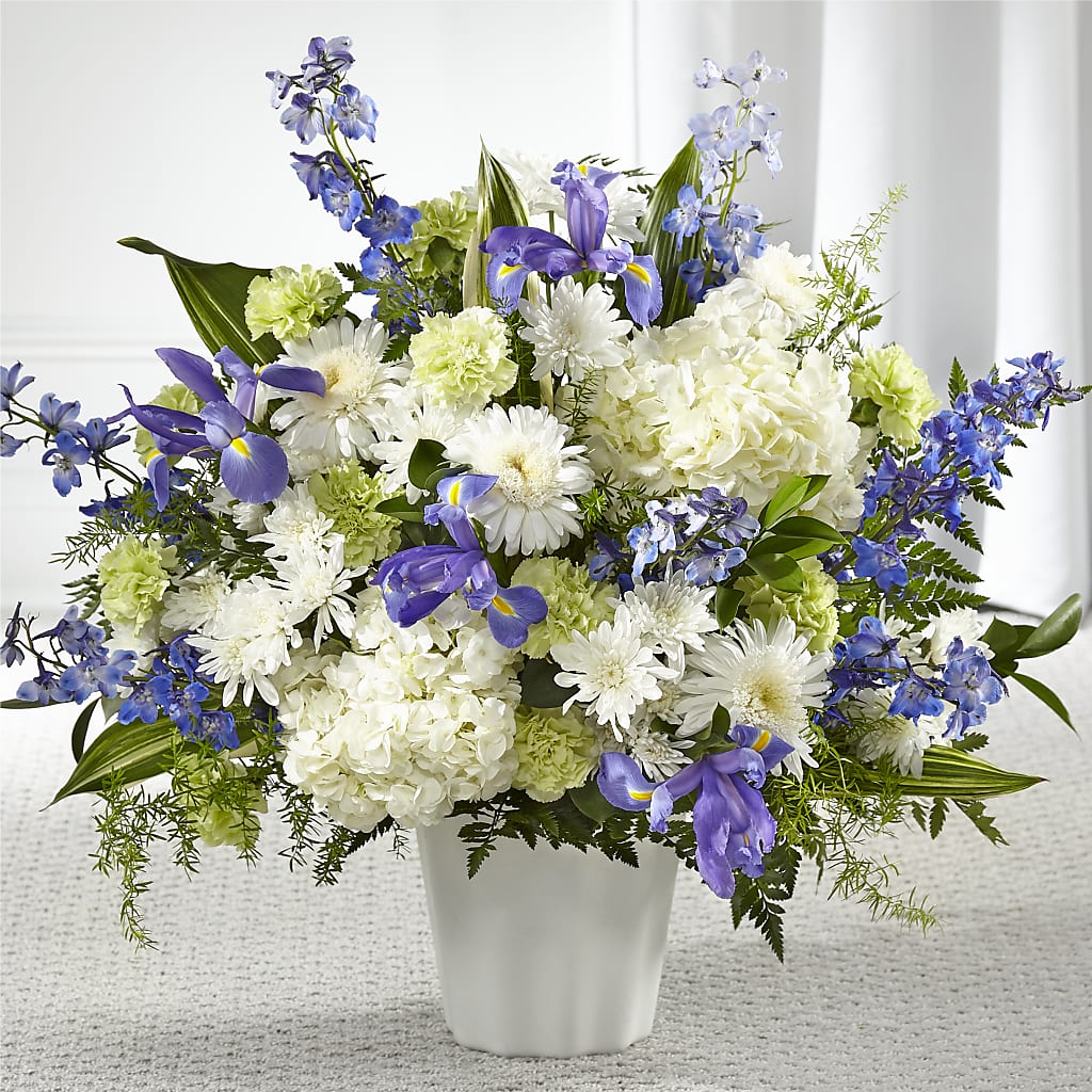 Soft Serenity Floor Basket – HILL'S FLOWERS AND EVENTS, San Jose CA