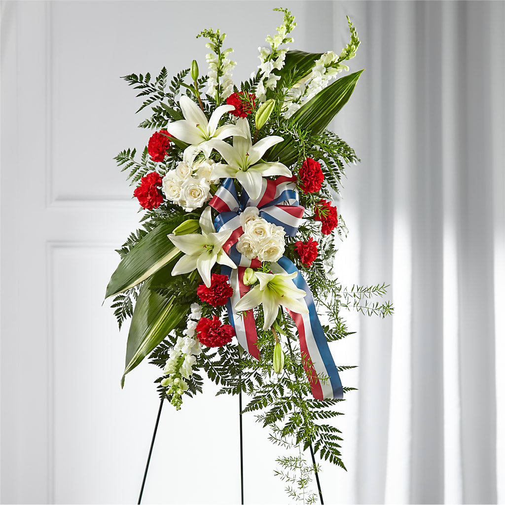 Stars of Life Standing Spray – HILL'S FLOWERS AND EVENTS, San Jose CA