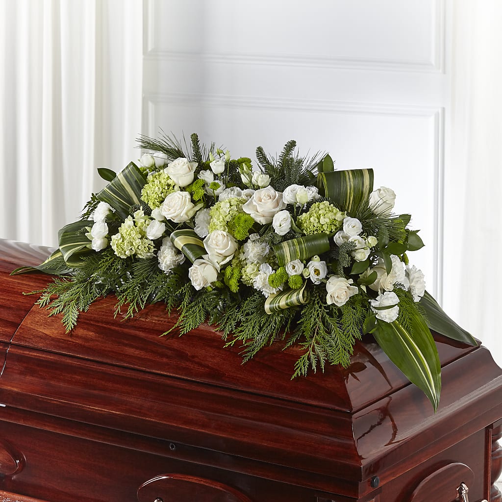 Hopeful Gesture Casket Spray – HILL'S FLOWERS AND EVENTS, San Jose CA