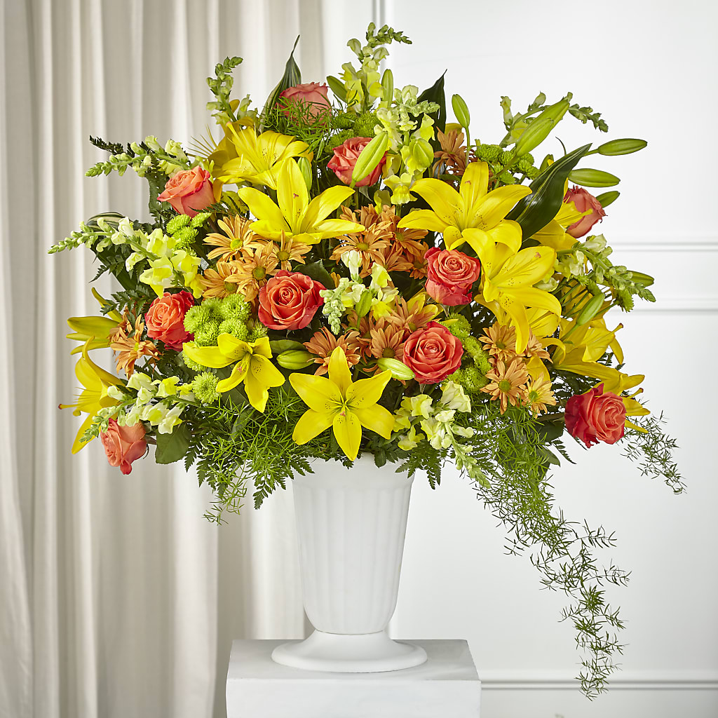 Fall Sentiments Arrangement – HILL'S FLOWERS AND EVENTS, San Jose CA