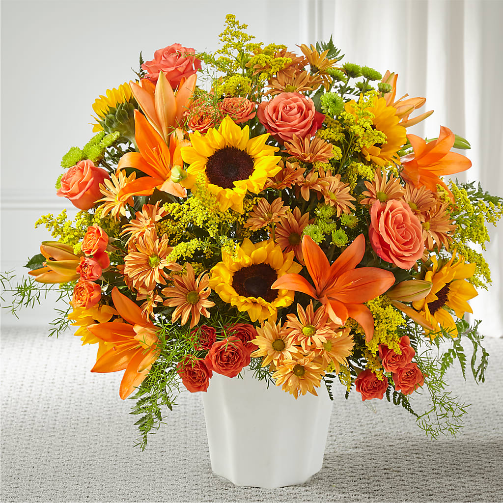 Harvest Thoughts Floor Basket – HILL'S FLOWERS AND EVENTS, San Jose CA