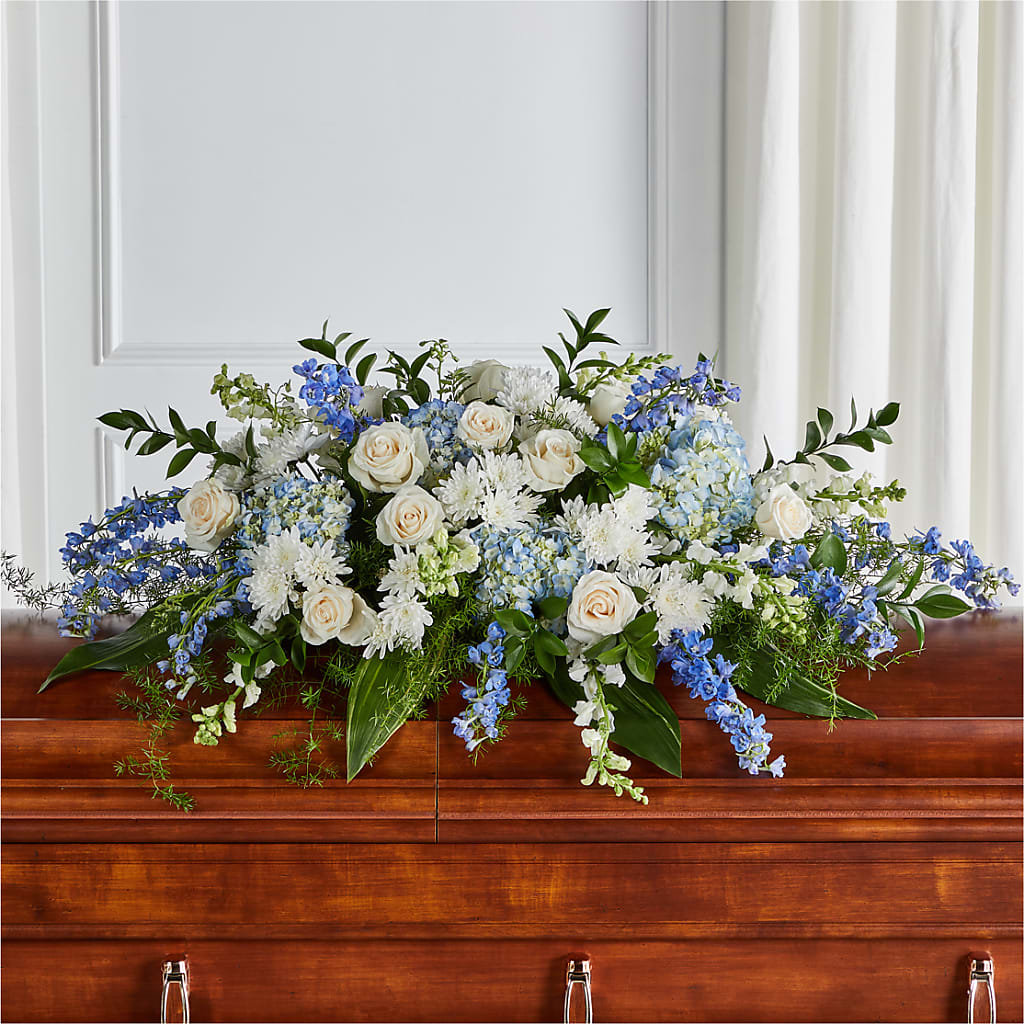 Timeless Essence Casket Spray – HILL'S FLOWERS AND EVENTS, San Jose CA