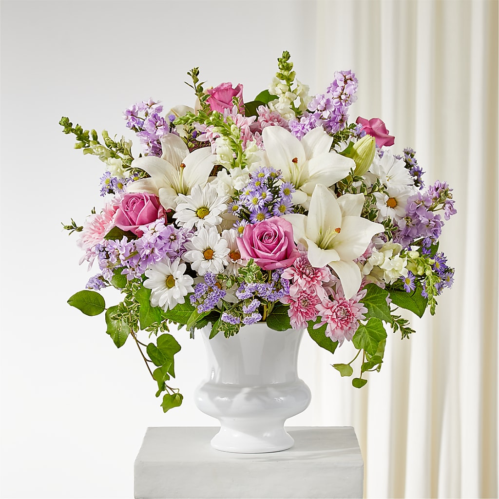Remarkable Life Urn Arrangement – HILL'S FLOWERS AND EVENTS, San Jose CA