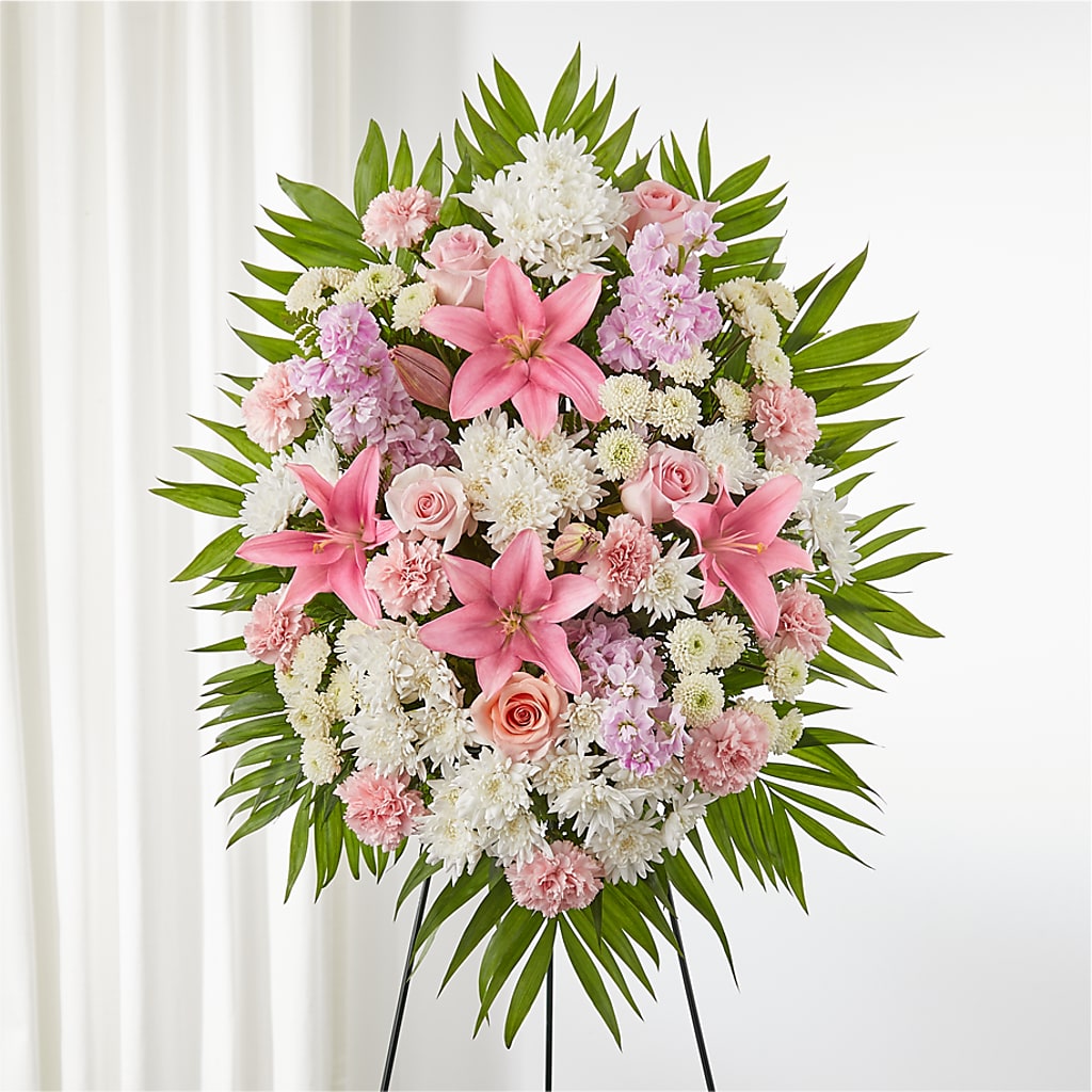 Offering Solace Standing Spray – HILL'S FLOWERS AND EVENTS, San Jose CA