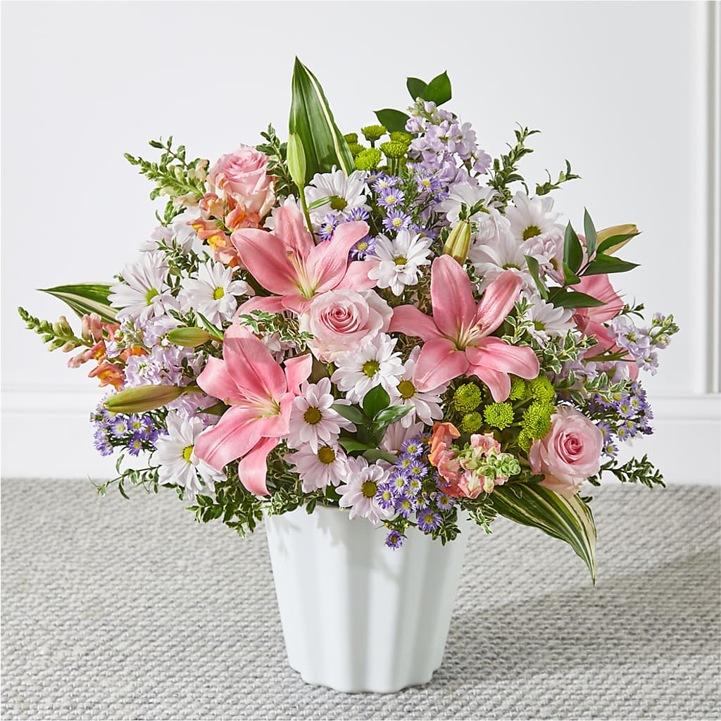 Abundant Compassion Floor Basket – HILL'S FLOWERS AND EVENTS, San Jose CA