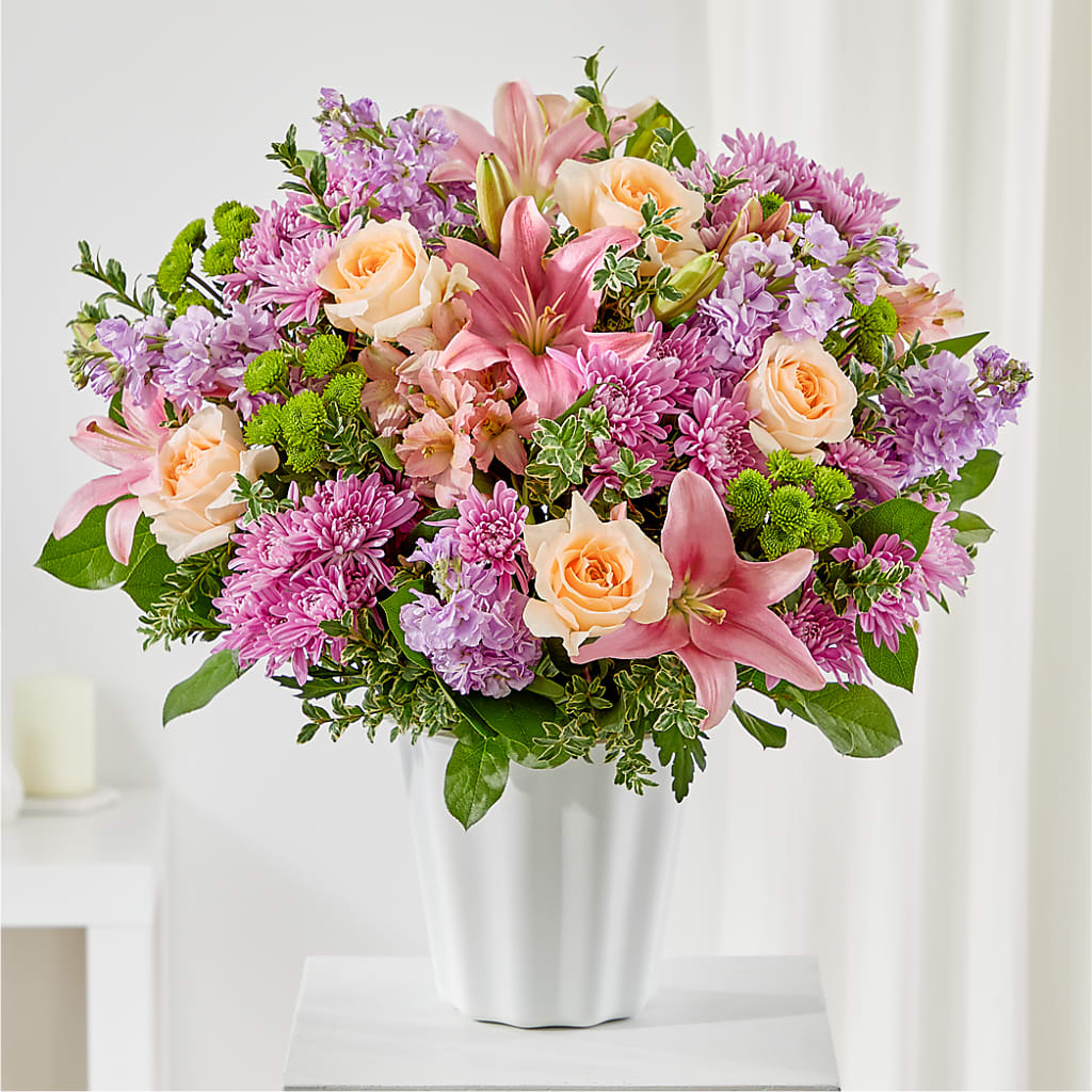 Supportive Embrace Tabletop Basket – HILL'S FLOWERS AND EVENTS, San Jose CA