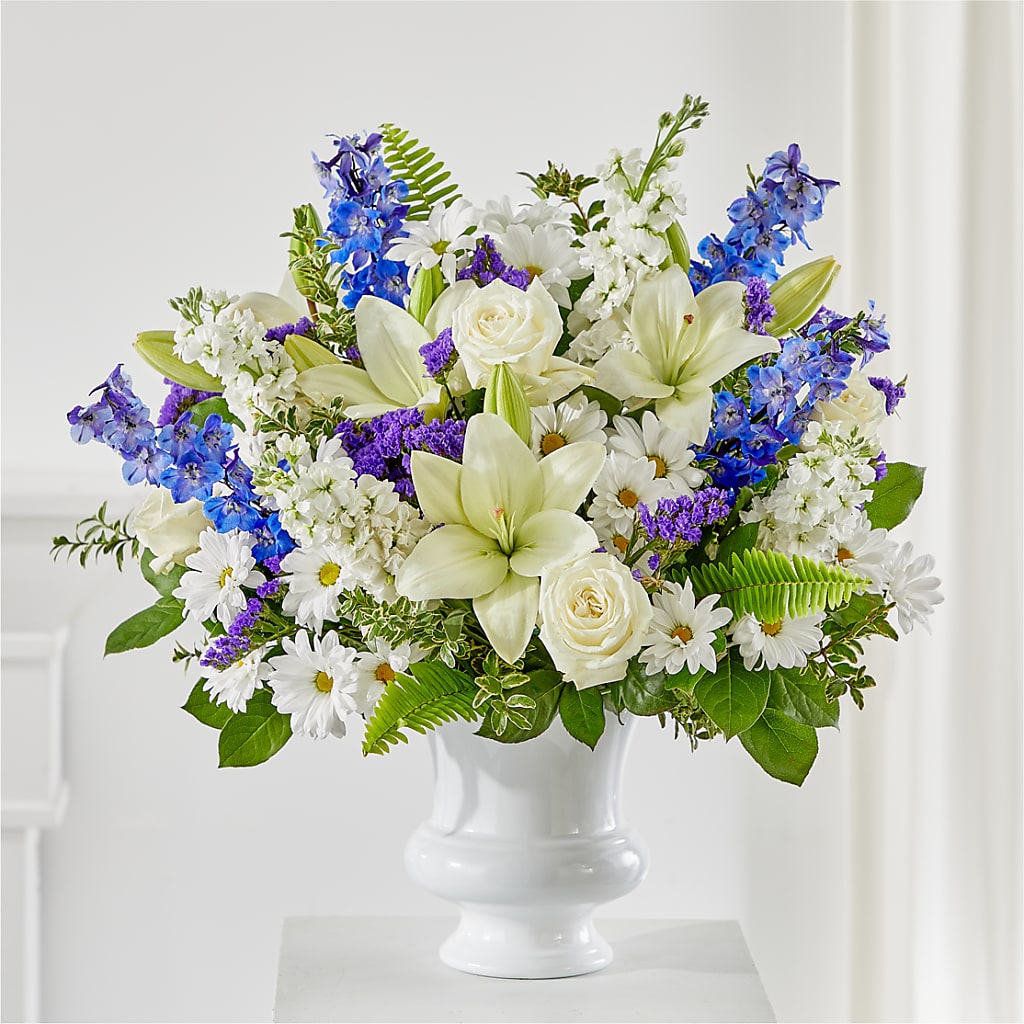 Expressions of Hope Urn Arrangement – HILL'S FLOWERS AND EVENTS, San Jose CA