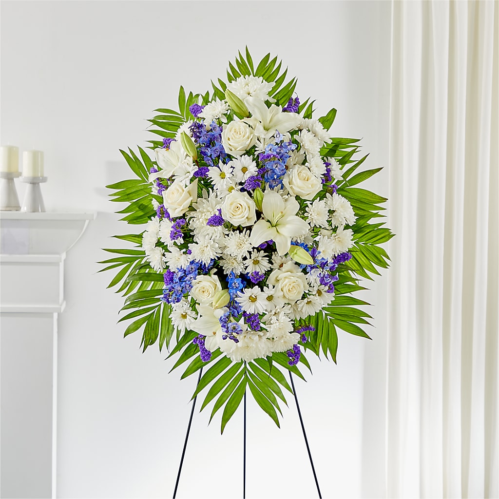 At Rest Standing Spray – HILL'S FLOWERS AND EVENTS, San Jose CA