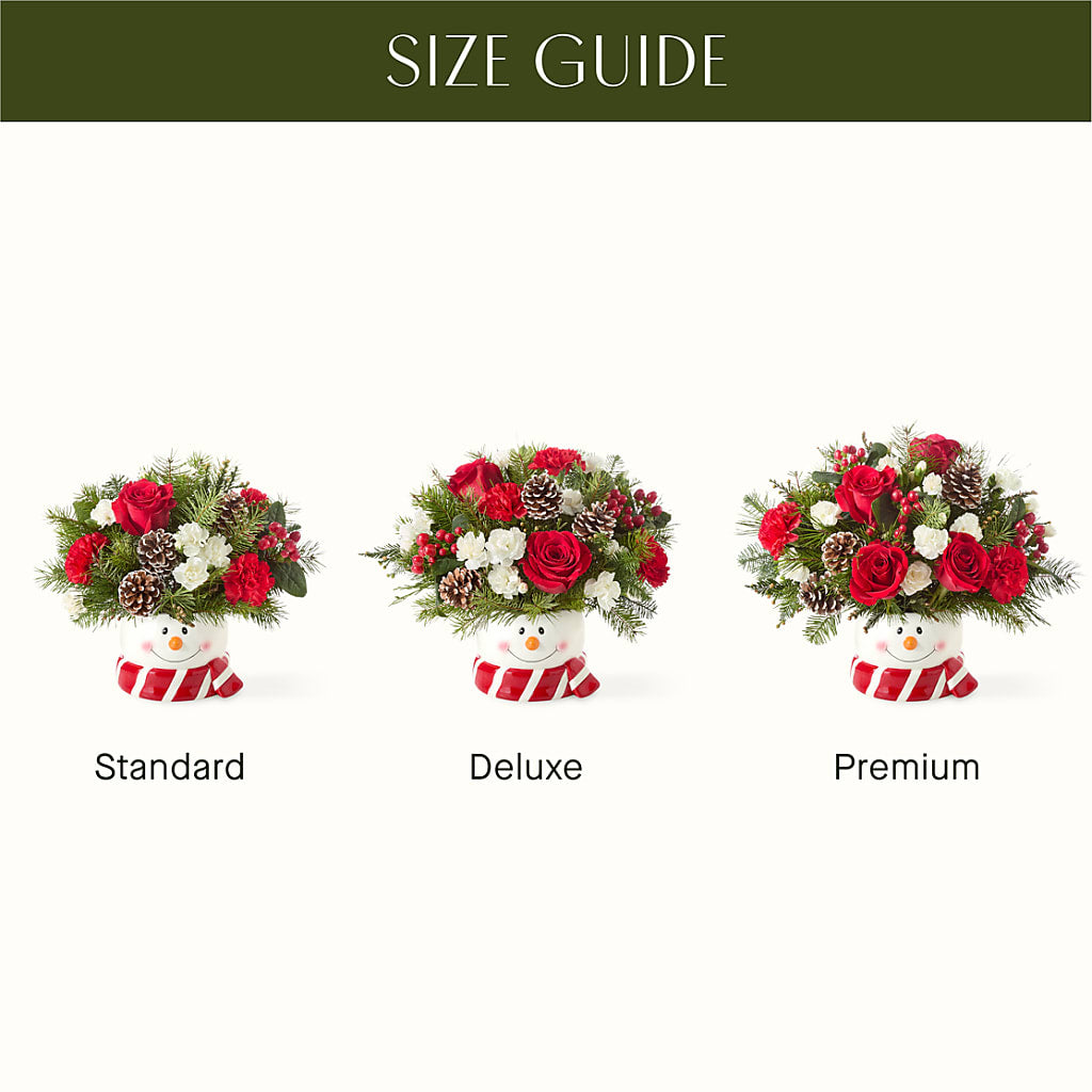 Jolly Snowman Bouquet – HILL'S FLOWERS AND EVENTS, San Jose CA