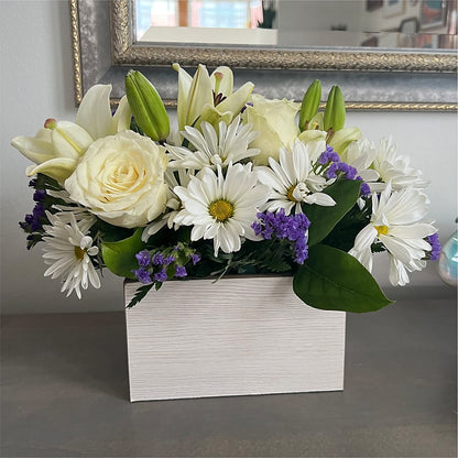 Beyond Blue Box Bouquet – HILL'S FLOWERS AND EVENTS, San Jose CA