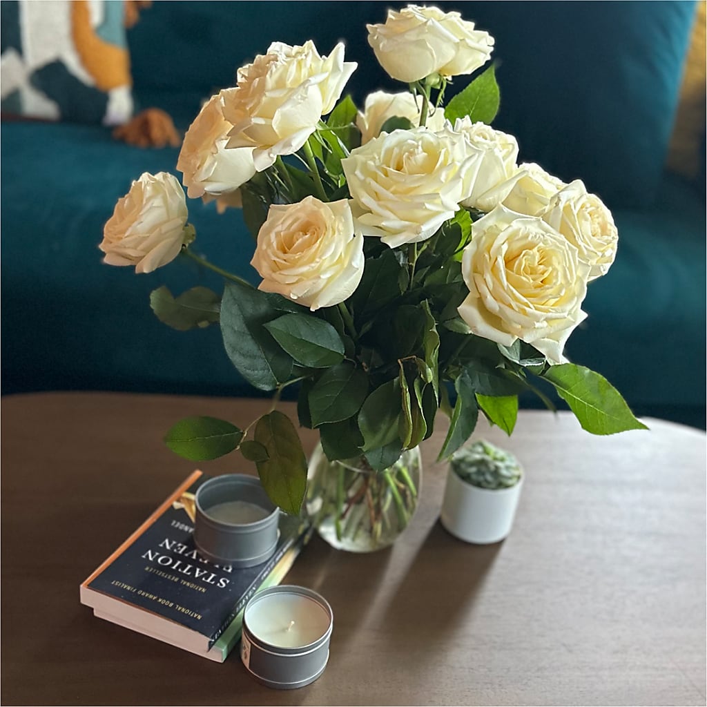 Long Stem Yellow Rose Bouquet – HILL'S FLOWERS AND EVENTS, San Jose CA