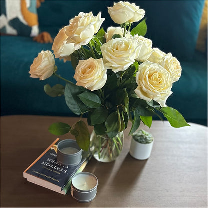 Long Stem Yellow Rose Bouquet – HILL'S FLOWERS AND EVENTS, San Jose CA