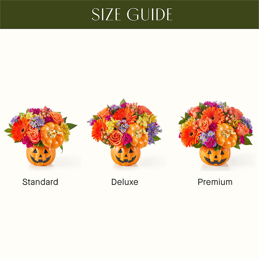 Tricks & Treats Pumpkin – HILL'S FLOWERS AND EVENTS, San Jose CA