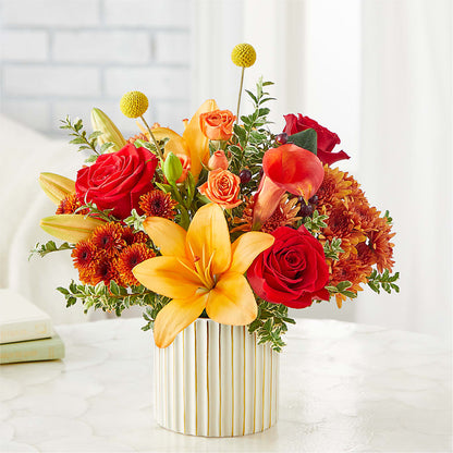 Scarlet Skies Bouquet – HILL'S FLOWERS AND EVENTS, San Jose CA