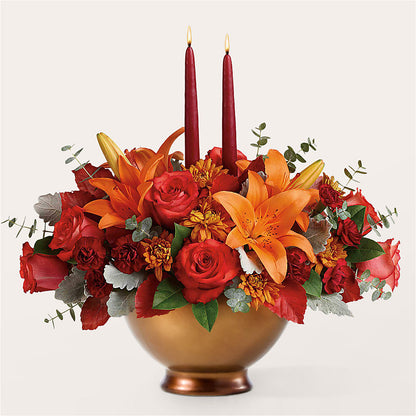 Fruits of Fall Centerpiece – HILL'S FLOWERS AND EVENTS, San Jose CA