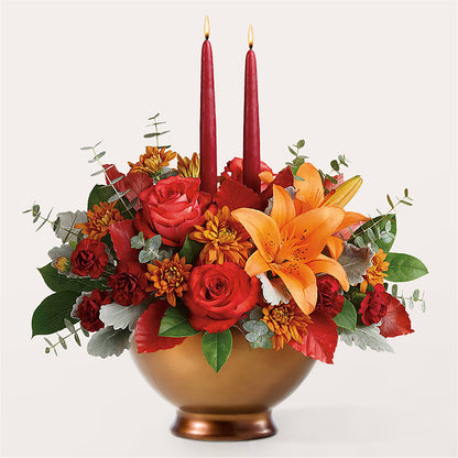 Fruits of Fall Centerpiece – HILL'S FLOWERS AND EVENTS, San Jose CA
