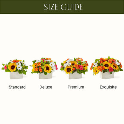 Sun-drenched Blooms Box Bouquet – HILL'S FLOWERS AND EVENTS, San Jose CA