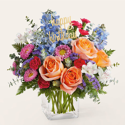Birthday Bash Bouquet – HILL'S FLOWERS AND EVENTS, San Jose CA