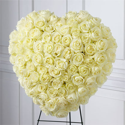 Elegant Remembrance Standing Heart – HILL'S FLOWERS AND EVENTS, San Jose CA