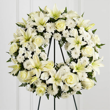 Treasured Tribute Wreath – HILL'S FLOWERS AND EVENTS, San Jose CA