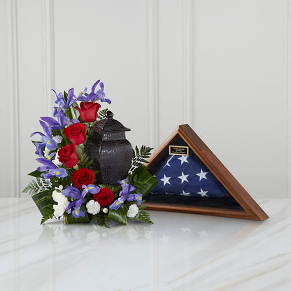 Patriotic Tribute Arrangement – HILL'S FLOWERS AND EVENTS, San Jose CA