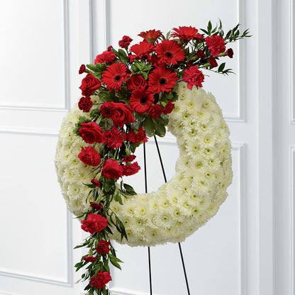 Graceful Tribute Wreath – HILL'S FLOWERS AND EVENTS, San Jose CA