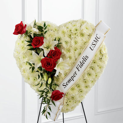 Heartfelt Hero Standing Heart – HILL'S FLOWERS AND EVENTS, San Jose CA