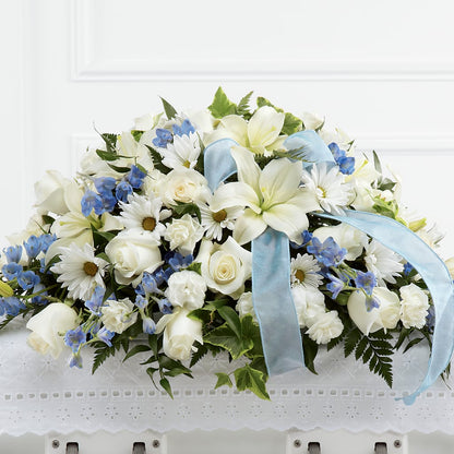 Tender Treasure Casket Spray – HILL'S FLOWERS AND EVENTS, San Jose CA