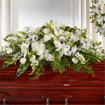 Abundance Casket Spray – HILL'S FLOWERS AND EVENTS, San Jose CA