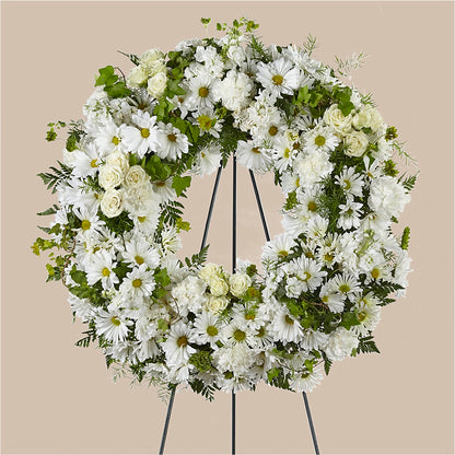 Faithful Wishes Wreath – HILL'S FLOWERS AND EVENTS, San Jose CA