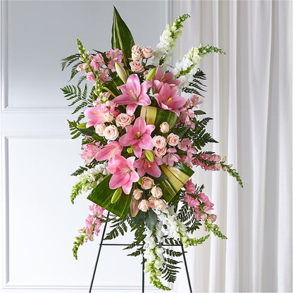 Elegant Embrace Standing Spray – HILL'S FLOWERS AND EVENTS, San Jose CA